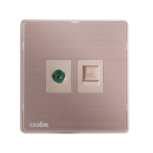 TV + computer socket