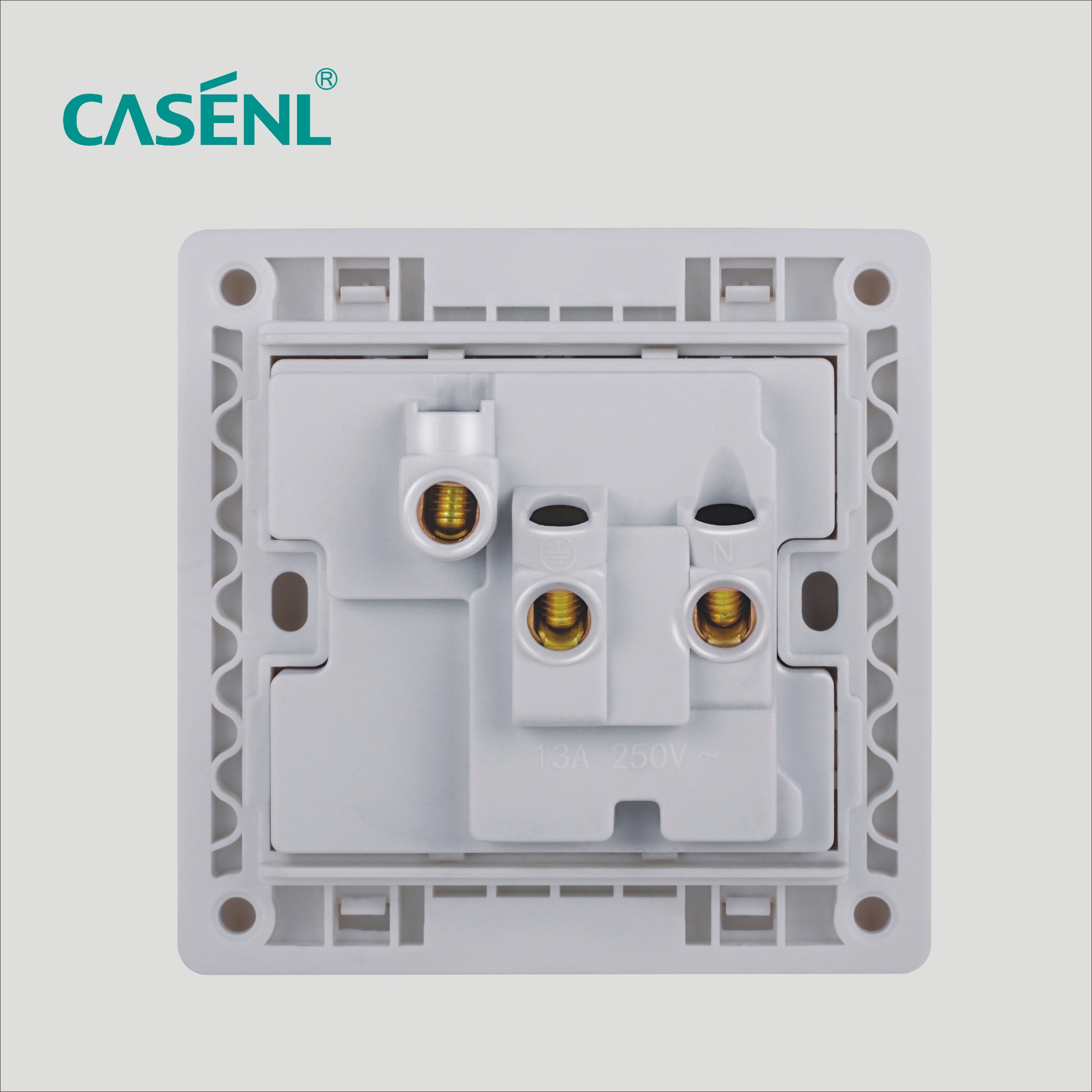 Two Three Pin Universal Switch Socket with Light