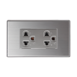F6 silver stainless steel three panel